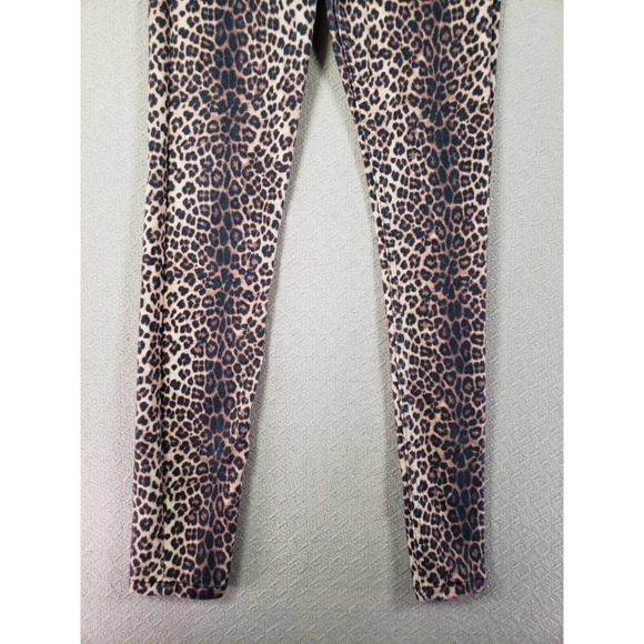 Zara Jeans Womens 4 Multicolor Denim High Rise Cheetah Print Skinny Leg - Picture 3 of 9